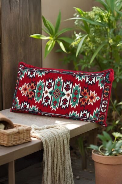 mdhomecarpet Song Corner Patterned Decorative Carpet Coated Back Pillow 42X95 with Sponge - Authentic Home Decoration