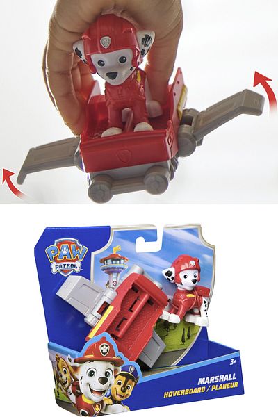TOYFEST باو باترول: مجسم شخصية أكشن بوبس مارشال وطائرة هوفر بورد بأجنحة قابلة للطي - 5 سم