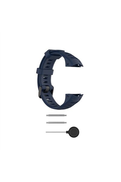 FIFATA Midnight Blue Silicone Wristband For Garmin Instinct/2 Smart Watch Band Strap Replacement Bracelet F