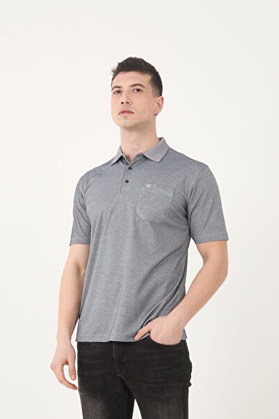 SİMENTİ SİMENTİ BASİC CEPLİ POLO YAKA DÜZ KUMAŞ PREMIUM T-SHIRT