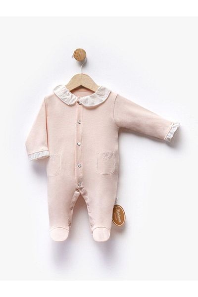 Flexi Baby Girl Lace Collar Jumpsuit Salopette