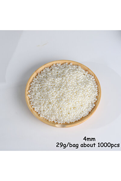 Choice style1 3-20mm 10-1000pcs ثقب مستقيم ABS اللؤلؤ التقليد البيج الأبيض سو...