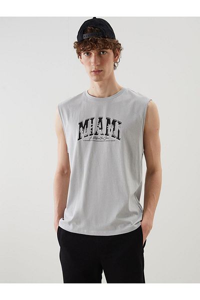 LC Waikiki Crew Neck Printed Men's Sleeveless T-Shirt