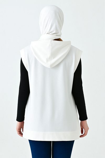 mirach Ανοιχτό πλαϊνό φούτερ Oversize Oversize Μοντέλο Σχέδιο με μηδενικό μανίκι