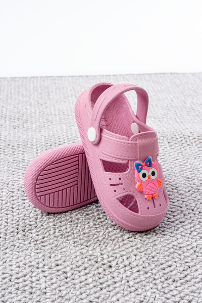 pelivia natural living Pink Girls Sandals Animal Figured Daily Non-Slip Sole Children's Slippers
