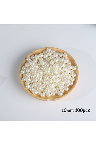 Choice style7 3-20mm 10-1000pcs ثقب مستقيم ABS اللؤلؤ التقليد البيج الأبيض سو...