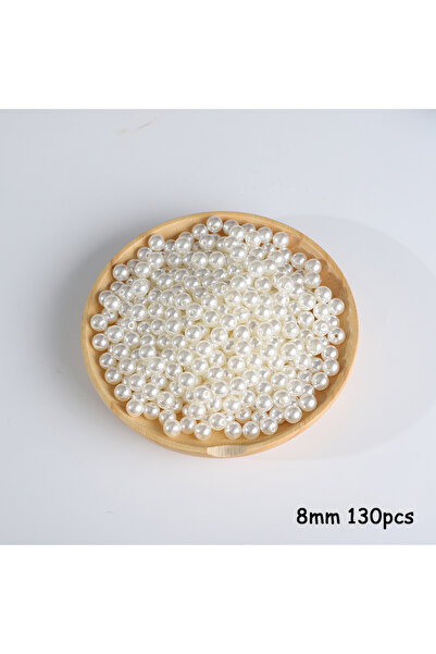 Choice style5 3-20mm 10-1000pcs ثقب مستقيم ABS اللؤلؤ التقليد البيج الأبيض سو...