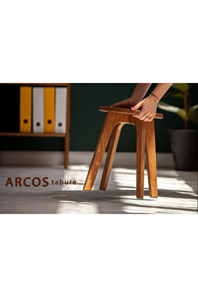 Noowa Nowella Home Arcos 40 cm Ahşap Tabure – Kayın Kontraplak, Modern Dekora...