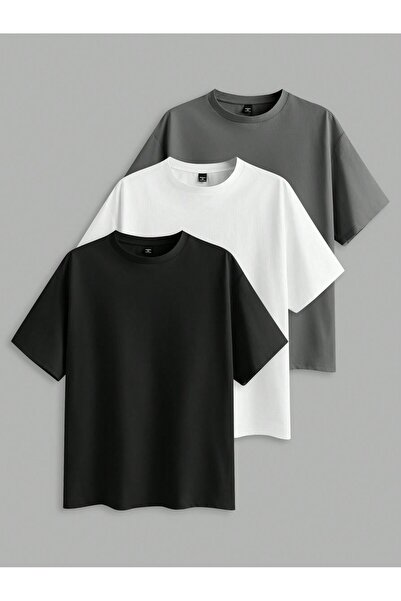 cc collection Femei/Bărbați Unisex supradimensionat 3-în-1 tricou