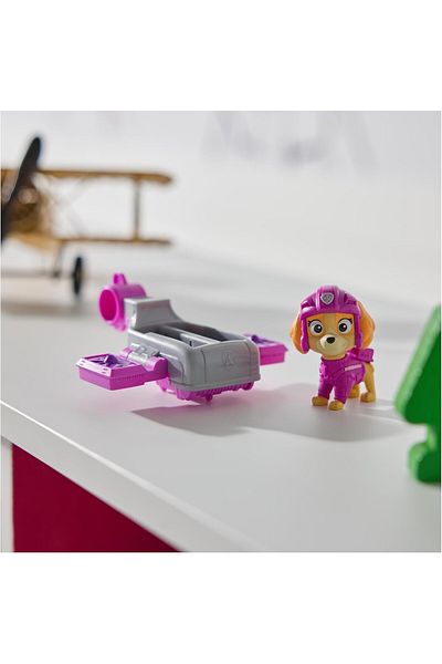 TOYFEST باو باترول: لعبة طائرة هوفر بورد مع شخصية أكشن بابس سكاي وأجنحة قابلة للطي - 5 سم