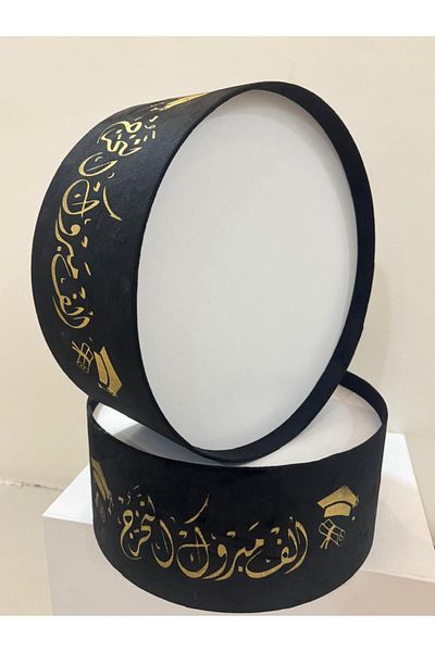 Gerenic Graduation Gift Box Multi-Purpose Black Gold Velvet Box