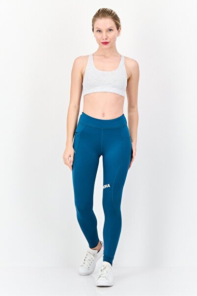 hoka Women Performance Fit Training Leggings, Teal Green