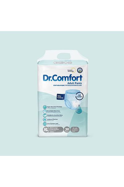 Comfort Doctor Comfort Adult Diaper Pants XL Size, 30 Pieces, Waist 120-170 cm