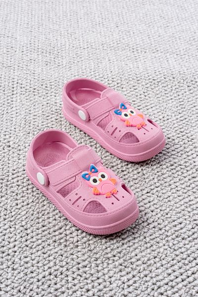 pelivia natural living Pink Girls Sandals Animal Figured Daily Non-Slip Sole Children's Slippers