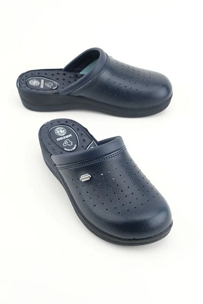GEZER 4768 Sabo 4 Point Navy Blue Orthopedic Doctor Cook Παντόφλες 4768 Sabo