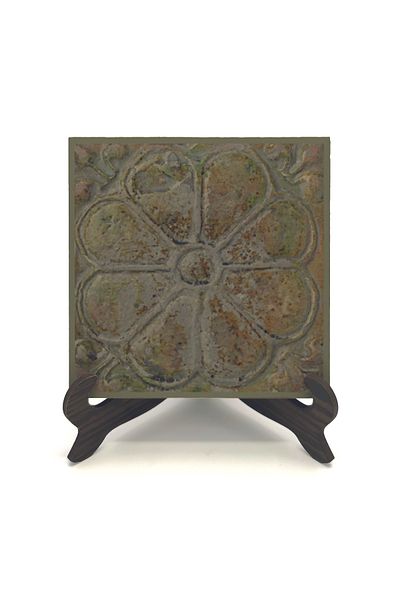 Sadrazam Lotus flower (Symbol of Goddess Anahita) Printed MDF Tabletop (10 X 10 KD-105)