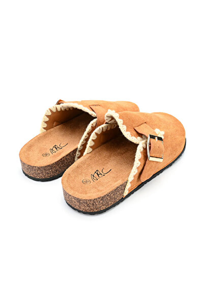 Tmall Women's Casual Slippers, Made of Eco-Suede Leather, SA49, Camel
