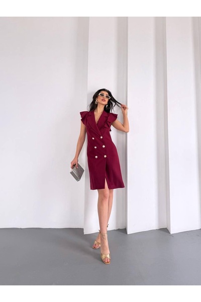 Ekim Store Düğmeli Uzun Blazer Ceket