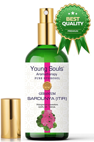 YOUNG SOULS Aromatherapy Geranium Pure Hydrosol Tonic Sardunya Hidrosol Tonik...