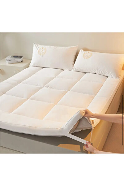 NihalTekstil MİCROFİBER YATAK PEDİ 150 x 190 RAHAT ŞIK HAVA ALAN KUMAŞ YAPISI