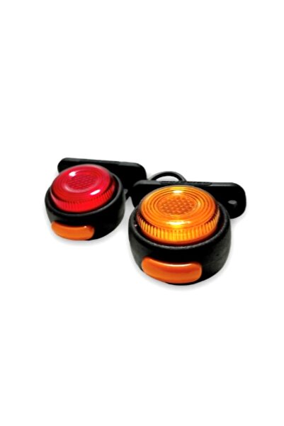 reyoto Neon Ledli Takoz Lamba 12-24 Volt Sarı-kırmızı 2 Adet