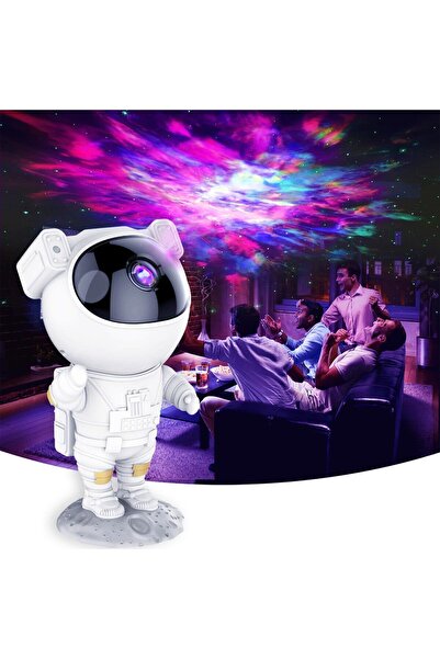 Genel Markalar Astronot Gece Lambası, Kumandalı Yıldızlı Projeksiyon Lambası,...