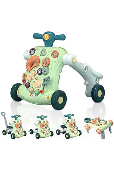 Generic 5-in-1 Baby Walker by Okouz, Multi-Functional Push Walker for Kids, Convertible Stroller, Scooter, M