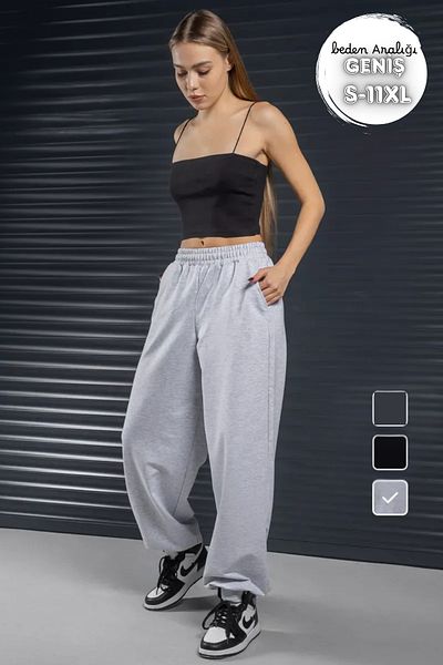 BSBSPOR Καλοκαιρινό παντελόνι φούτερ με 2 νήματα Loose Fit με ελαστικό πόδι στο κάτω μέρος Ρούχα Ανδρικά / Γυναικεία