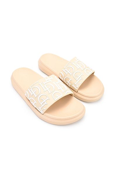 Tmall Women's Slippers, Made Of Eco-leather, Sa51, Beige