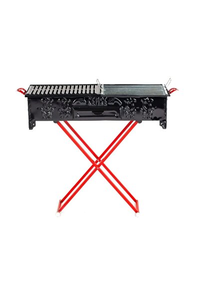 CEMRE C17 Portatif Ayaklı Battal Kömürlü Mangal 29 X 80 Cm