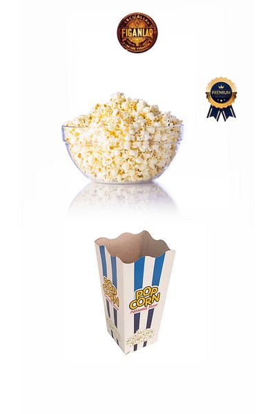 figanlar ambalaj Single Person Popcorn Popcorn Box Small - 8X16 cm 50 Pcs