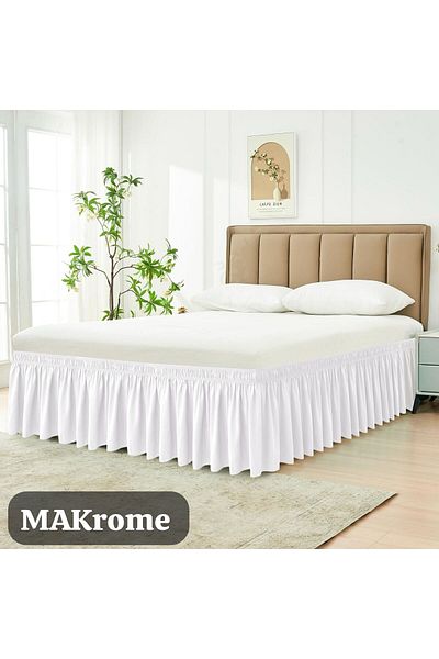 Makrome Pedestal Ruffle Pedestal Skirt Complete Elastic > Single / Double Elastic Adjustable Pedestal Ruffle