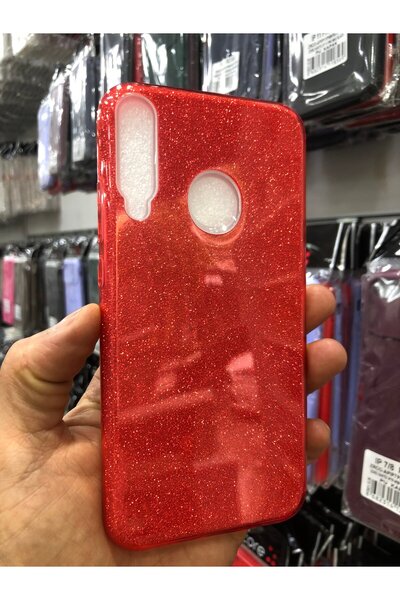GRABONO Huawei P40 Lite E Kılıf Parlak Simli Muhteşem Görünüm, Sert ve Dayanıklı