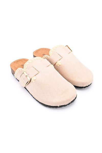 Tmall Women's Casual Slippers, Made of Eco-friendly Suede, SA49, Beige