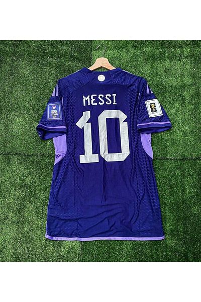 JANJON STAR الأرجنتين كأس العالم 2022 ليونيل ميسي جيرسي بعيدا