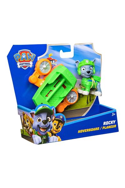 TOYFEST باو باترول: لعبة طائرة هوفر بورد مع شخصية أكشن بوبس روكي وأجنحة قابلة للطي - 5 سم