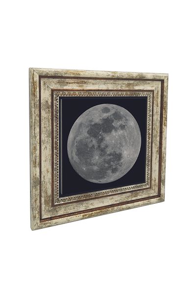 Sadrazam Full Moon Printed Natural Stone Table (25 X 25 Krg-175)