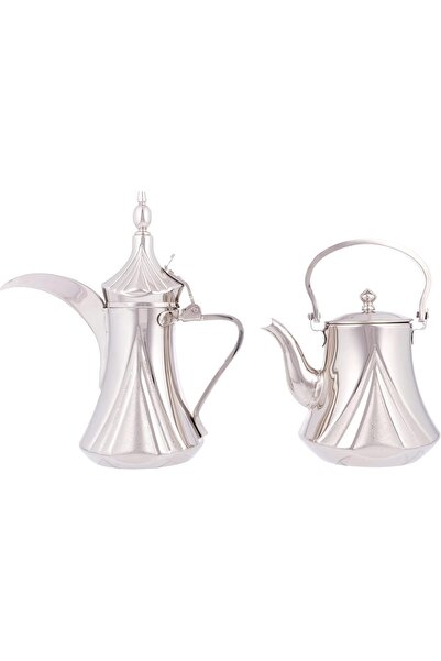 ALSAIF 2-piece coffee pot and jug set from Saif. A coffee pot for preparing and serving Arabic coffee