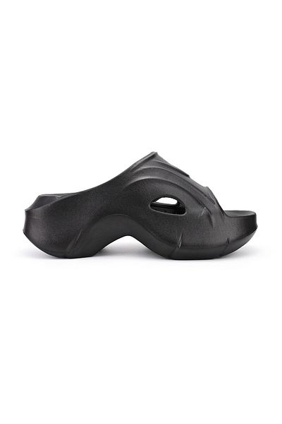 Tmall Women's Casual Slippers, Foam, Lightweight, Sa44, Black