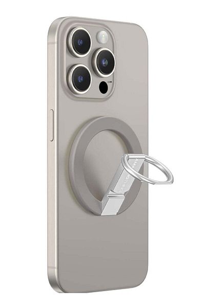 Amazingthing TITAN MAGNETIC PHONE RING WITH STAND Titanium Grey