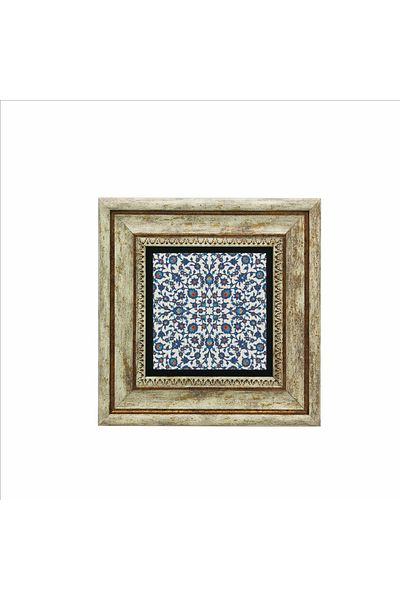 Sadrazam Ottoman Chinese Printed Natural Stone Painting (20 X 20 Kd-63)