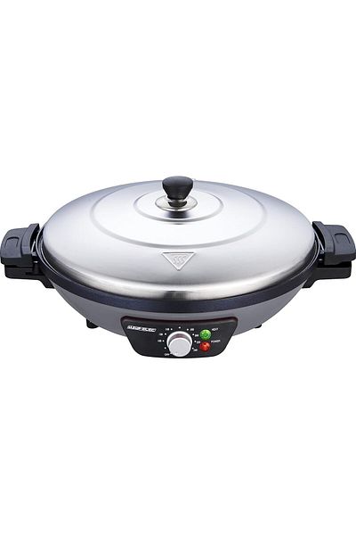 ALSAIF Electric Saj Fryer For Cooking Liver And Meat Hot Muti-cook Plate, With Removable Plate, 2200w, Grey