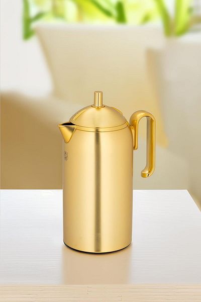 ALSAIF Coffee And Tea Vaccum Flask In Gold / Leak-proof And Keeps Drinks Hot 0.3 Liter