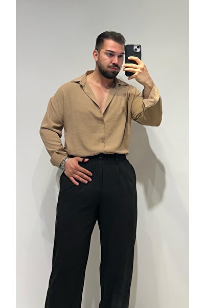 ensbutik Oversize Aerobine Linen Shirt