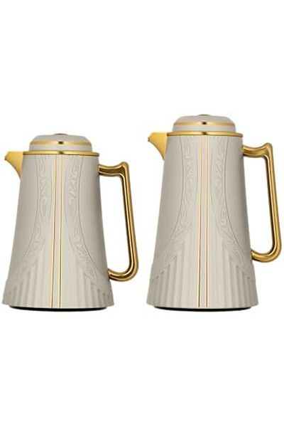ALSAIF Al Saif Heat-insulated Coffee And Tea Flask By Garita, Set Of 2, Leak-proof, Maintains Hot Beverages