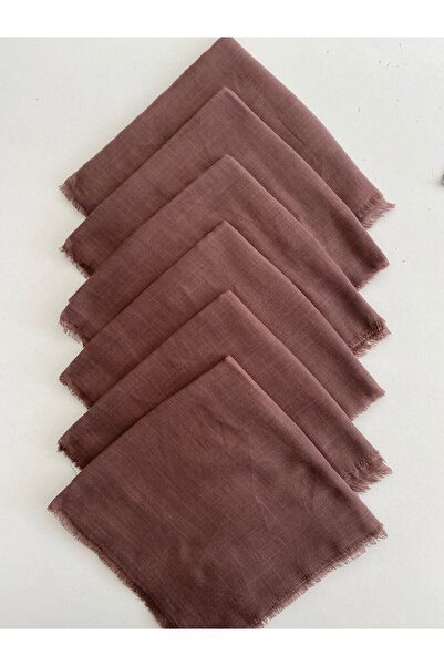 Fureya 6 قطع من قماش القطن ذو اللون الصلب