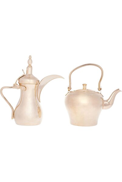 ALSAIF 2 Saif coffee pot and jug set: a coffee pot for preparing and serving Arabic coffee