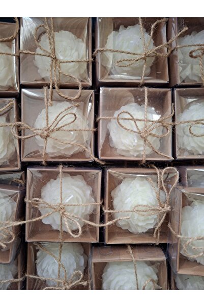 Zeyn 25 Adet Şakayık Mum Dağıtmalık Nişan Söz Kına Baby Shower Düğün Nikah Hediyelik Hediye