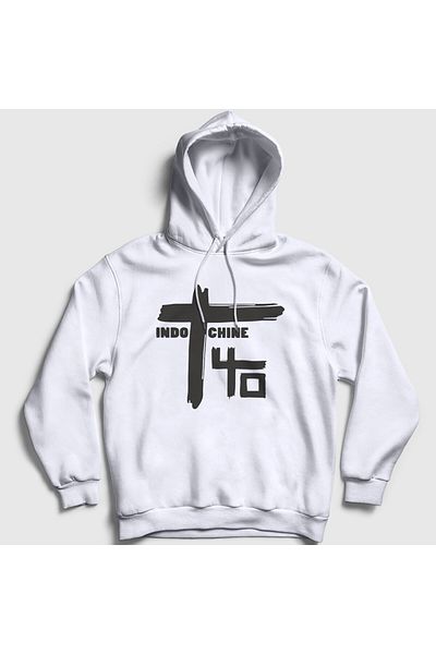 Presmono Φούτερ με κουκούλα Unisex White Logo Rock Indochine 539193 ττ