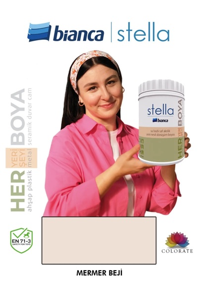 Bianca Stella Boya Yeni Nesil Yaşam Boyası Dolap-fayans-cam-plastik-ahşap